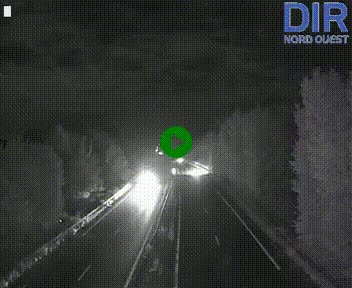 Webcam sur le périphérique de Caen (N814) à l'est de la ville, à Mondeville hauteur de la sortie 2, Presqu'île-Rives de l'Orne, au bout de l'autoroute A13