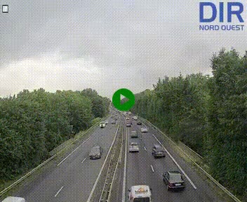 Webcam sur le périphérique de Caen (N814) à l'est de la ville, à Mondeville hauteur de la sortie 2, Presqu'île-Rives de l'Orne, au bout de l'autoroute A13