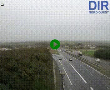 Webcam au début de l'A84 sur le périphérique Ouest de Caen (N814) à hauteur de la sortie 9, Porte de Bretagne