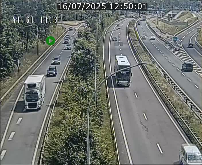 Traffic live webcam Luxembourg Senningerberg - A1 direction Allemagne - BK 11.3