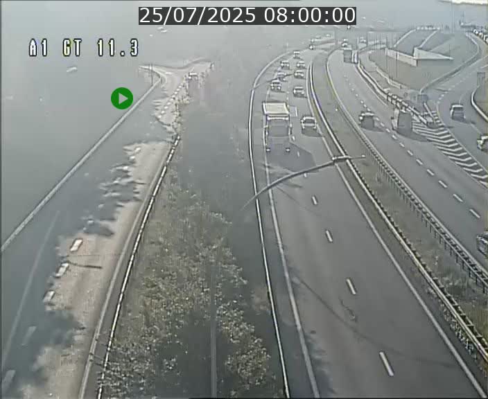 Traffic live webcam Luxembourg Senningerberg - A1 direction Allemagne - BK 11.3