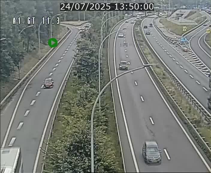 Traffic live webcam Luxembourg Senningerberg - A1 direction Allemagne - BK 11.3