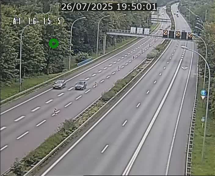 Traffic live webcam Luxembourg Munsbach - A1 direction Luxembourg - BK 15.5