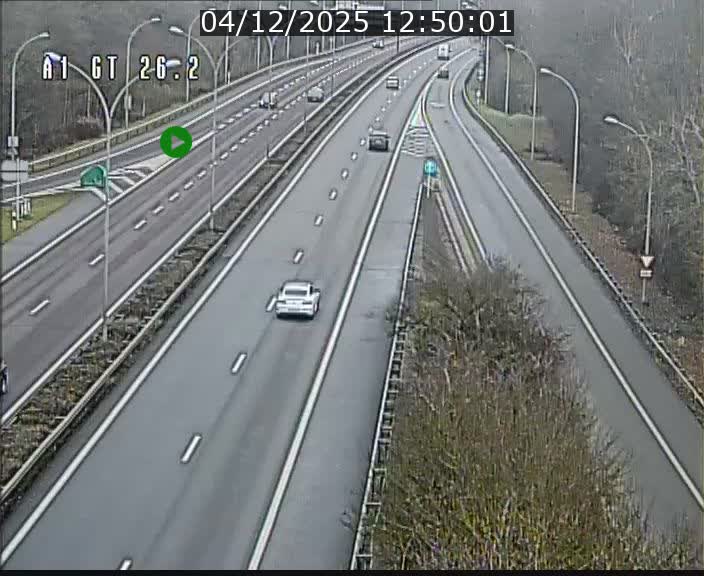 Traffic live webcam Luxembourg Grevenmacher - A1 direction Allemagne - BK 26.2