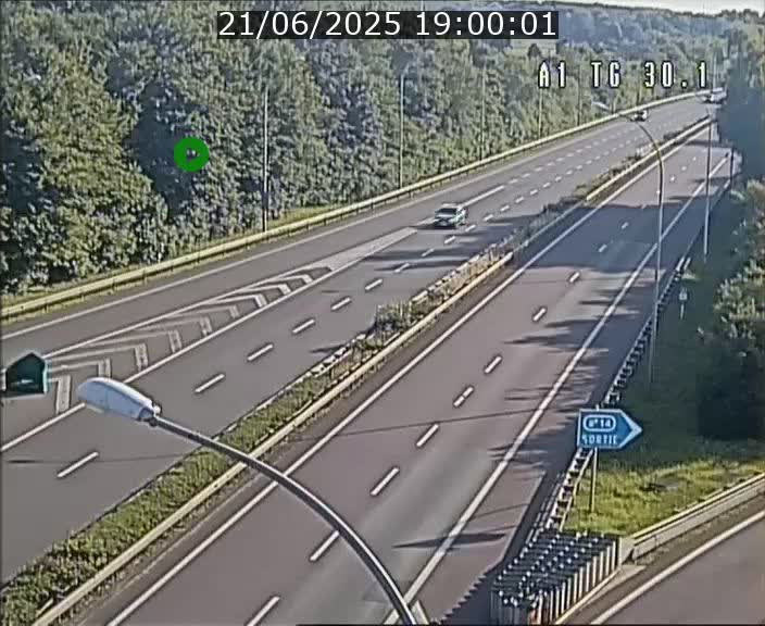 Traffic live webcam Luxembourg Grevenmacher - A1 direction Luxembourg - BK 30.1