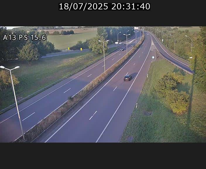 Traffic live webcam Luxembourg Kayl - A13 direction Dudelange - BK 15.6