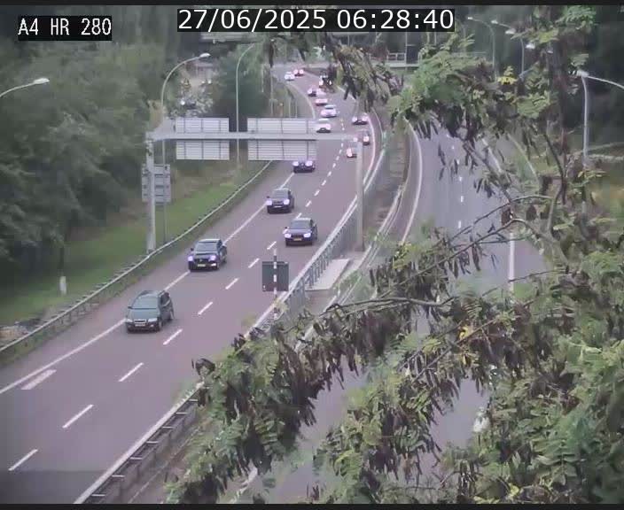 Webcam traffic A4 Luxembourg - BK 0.2 - P+R Bouillon (direction Luxembourg)