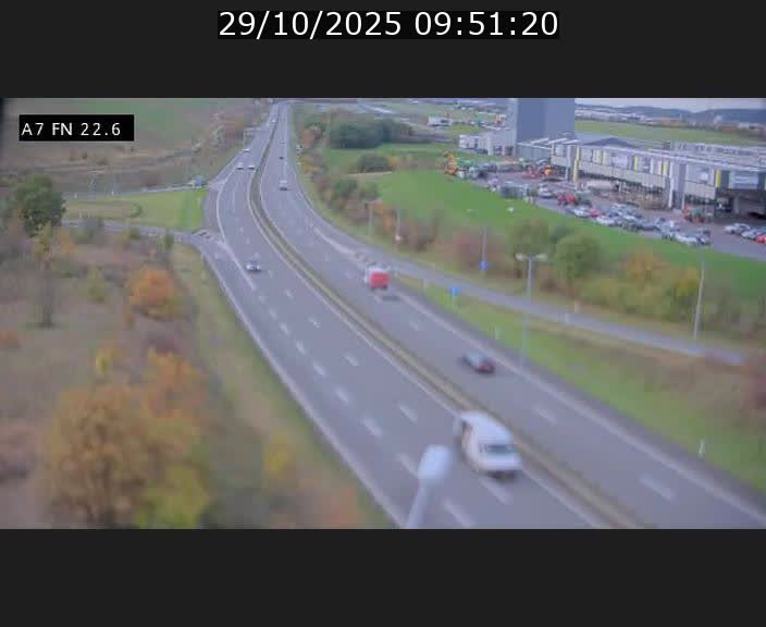 Caméra trafic Luxembourg - A7, Colmar-berg direction Mersch