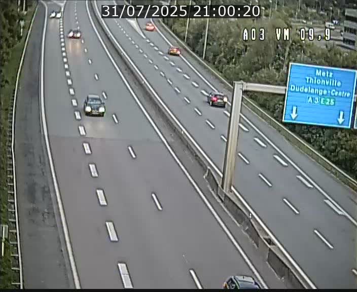 Webcam Autoroute à la Croix de Bettembourg - A3 - BK 9.9 - direction France