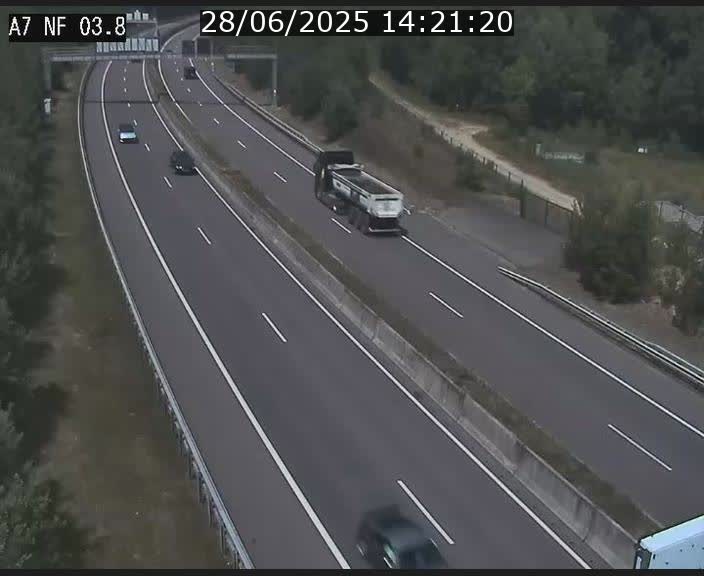 Webcam autoroute A7 au Luxembourg à la sortie du Tunnel Stafelter vers le Nord