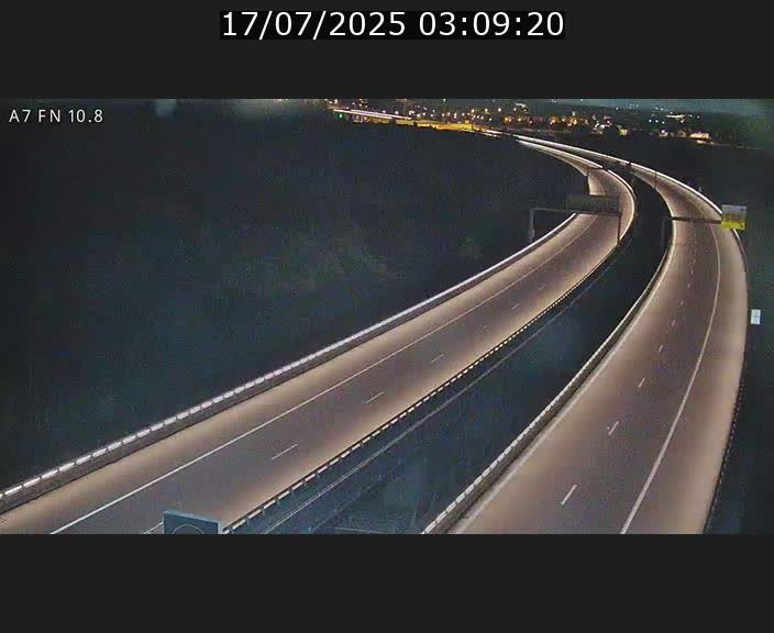 Caméra trafic Luxembourg - A7, Tunnel Gousselerbierg, sortie sud, direction rond-point Lorentzweiler (BK 10.8)