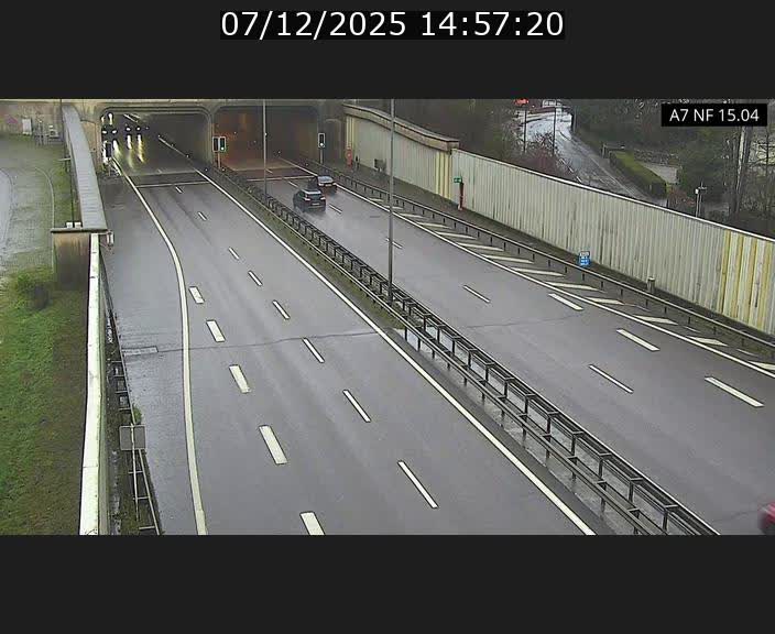 Caméra trafic Luxembourg - A7, Tunnel Mersch, entrée sud, direction Ettelbruck