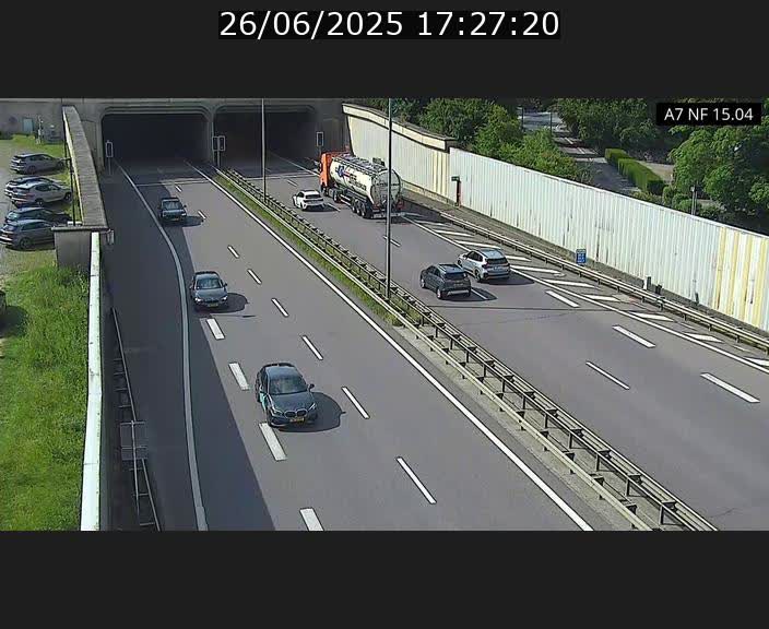 Caméra trafic Luxembourg - A7, Tunnel Mersch, entrée sud, direction Ettelbruck