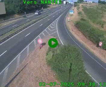 Webcam N147 au nord de Poitiers et à la jonction avec la A10