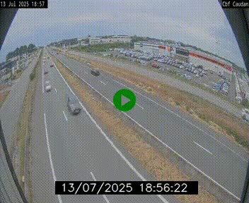 Webcam sur la N165 à hauteur de Caudan, dans le Morbihan.