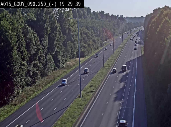 Webcam autoroute Belgique - Gouy-lez-piéton - E42 - BK 90.3