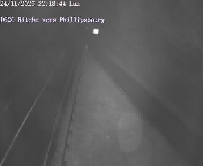 Webcam sur la D620, sur le contournement de Bitche. Vue orientée vers Philippsbourg