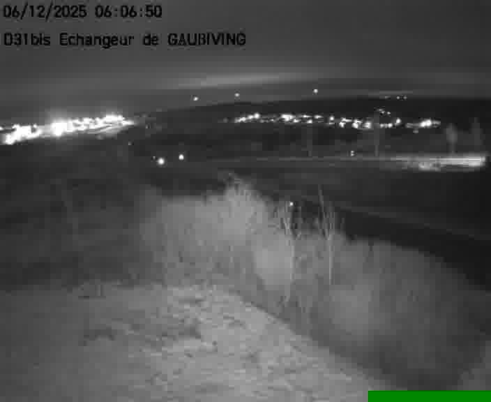 Dispositif d’observation sur D31bis (France) à Gaubiving, en direction de Sarreguemines, offrant une visualisation fiable des conditions de circulation.