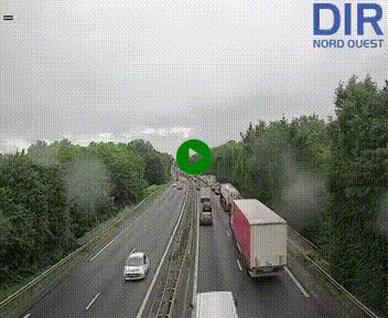 Webcam sur le périphérique de Caen (N814) à l'est de la ville, à Mondeville hauteur de la sortie 2, Presqu'île-Rives de l'Orne, au bout de l'autoroute A13