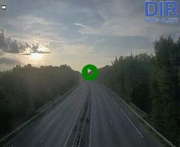 Webcam sur le périphérique de Caen (N814) à l'est de la ville, à Mondeville hauteur de la sortie 2, Presqu'île-Rives de l'Orne, au bout de l'autoroute A13