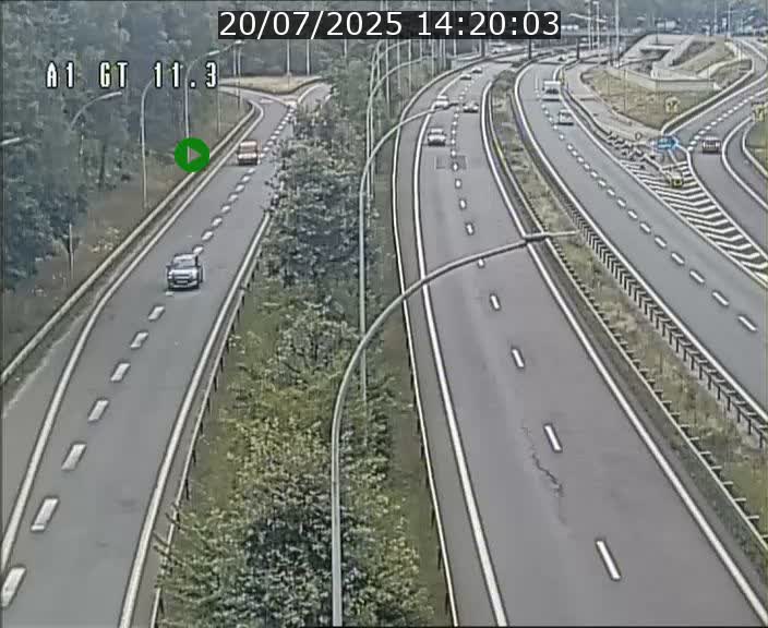 Traffic live webcam Luxembourg Senningerberg - A1 direction Allemagne - BK 11.3