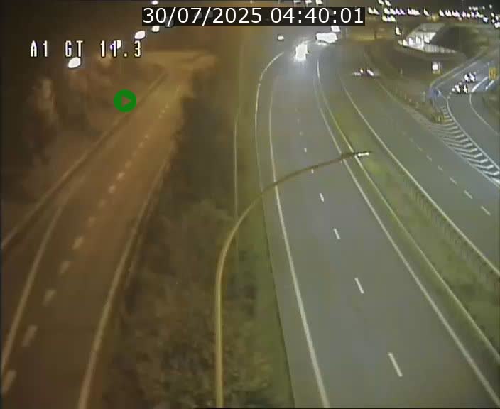 Traffic live webcam Luxembourg Senningerberg - A1 direction Allemagne - BK 11.3