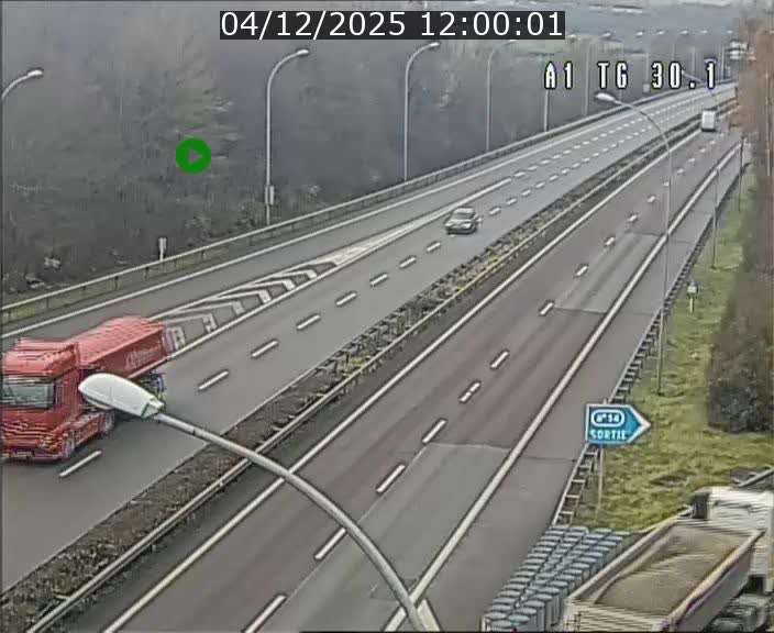 Traffic live webcam Luxembourg Grevenmacher - A1 direction Luxembourg - BK 30.1
