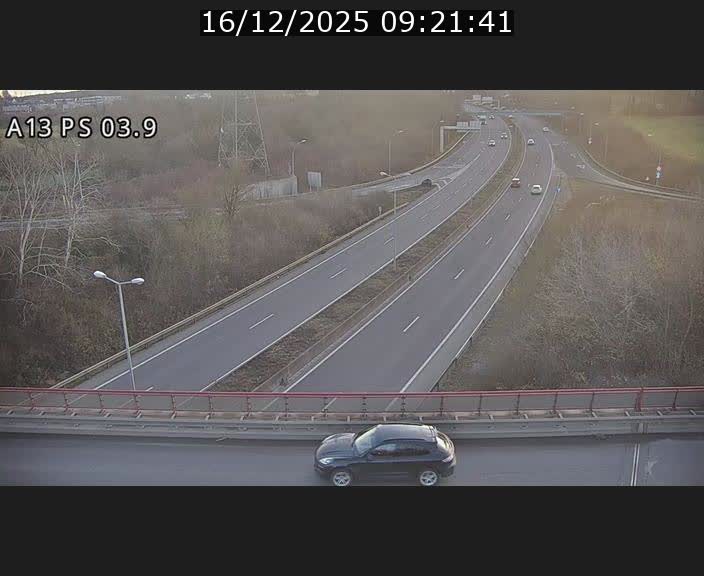 Traffic live webcam Luxembourg Differdange - A13 direction Esch-sur-Alzette - BK 3.9