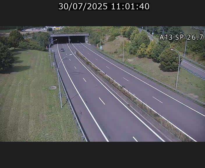 Traffic live webcam Luxembourg Frisange - A13 direction Luxembourg-ville - BK 26.7