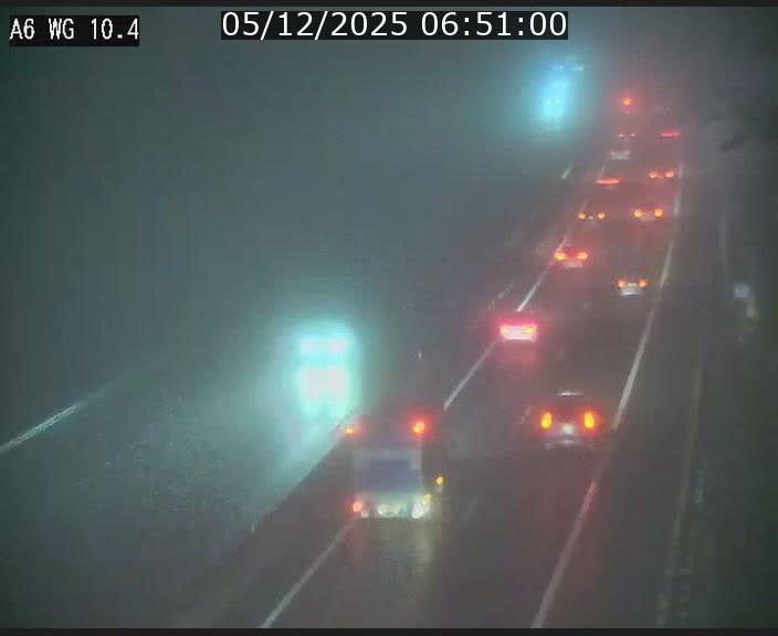 Traffic live webcam Luxembourg Mamer - A6 - BK 10.4 - direction Luxembourg/France/Allemagne