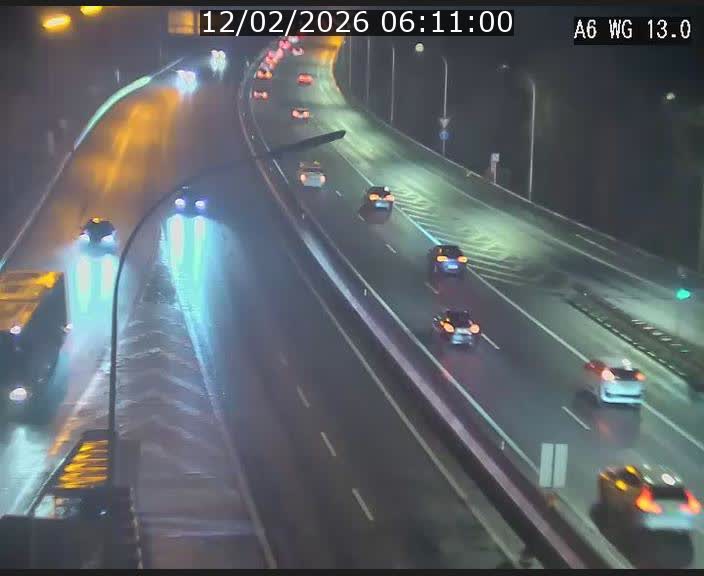 Traffic live webcam Luxembourg Mamer - A6 - BK 13 - direction Luxembourg/France/Allemagne