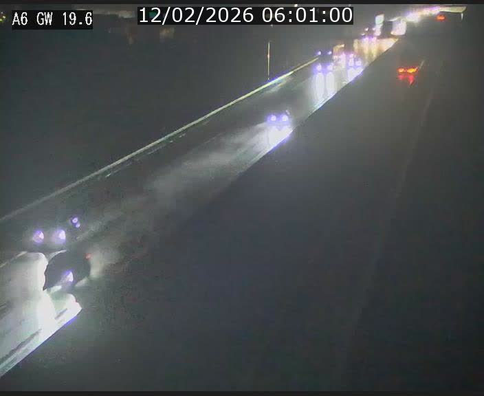 Traffic live webcam Luxembourg - Steinfort - A6 - BK 19.6 - direction Belgique