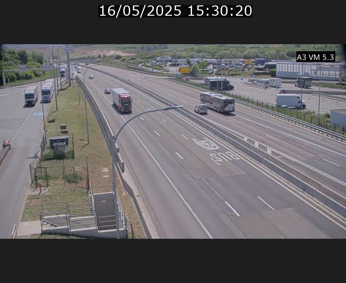 Traffic live webcam Luxembourg Aire de Berchem - A3 - BK 5 - direction France