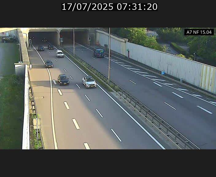 Caméra trafic Luxembourg - A7, Tunnel Mersch, entrée sud, direction Ettelbruck