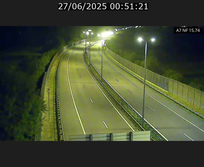 Caméra trafic Luxembourg - A7, Tunnel Mersch, entrée nord, direction Lorentzweiler