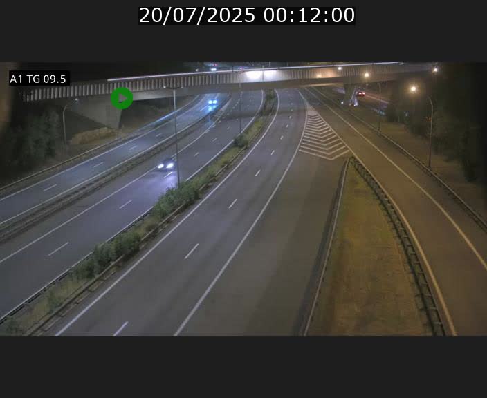 Traffic live webcam Luxembourg Jonction Grünewald - A1 direction Luxembourg-ville - BK 9.5