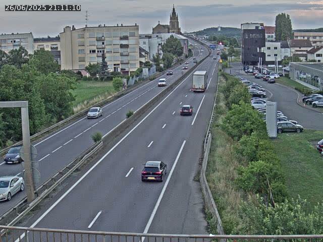 Caméra autoroute France - A31, Thionville direction Metz