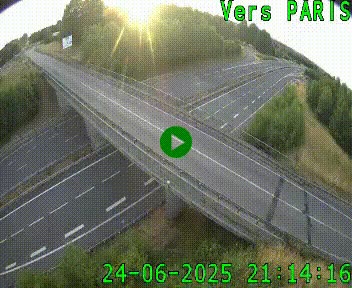 Clone of Caméra routière sur l'autoroute A20 au nord de Limoges, à la jonction avec la N520. Vue orientée vers Paris