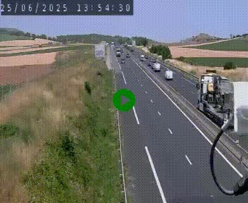 Caméra autoroute A75 à hauteur de Le Crest, en direction de Montpellier