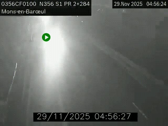 Webcam à l'entrée de Lille en direction du périphérique, à proximité de Mons-en-Baroeul sur la N356