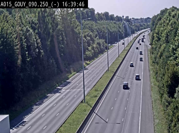Webcam autoroute Belgique - Gouy-lez-piéton - E42 - BK 90.3