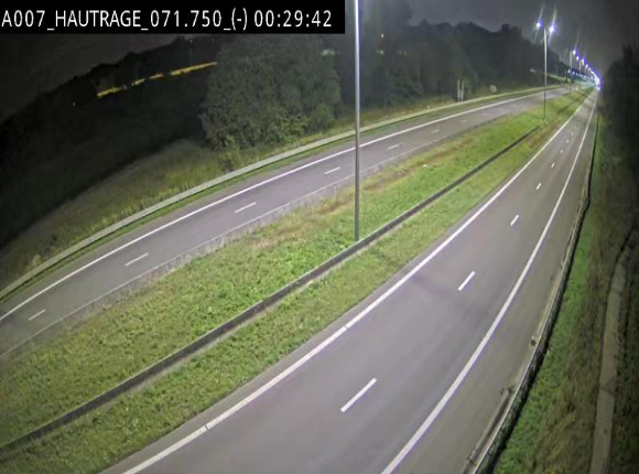 Webcam autoroute Belgique - Hautrage - E19 - BK 71.7