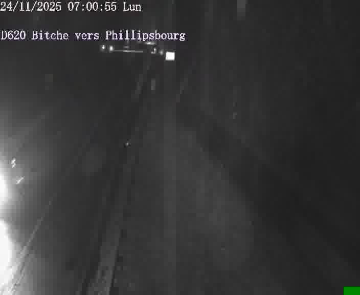 Webcam sur la D620, sur le contournement de Bitche. Vue orientée vers Philippsbourg