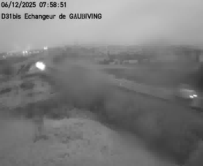 Dispositif d’observation sur D31bis (France) à Gaubiving, en direction de Sarreguemines, offrant une visualisation fiable des conditions de circulation.