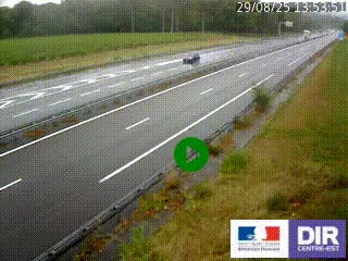Webcam autoroute sur l'A77 à hauteur de Pouilly-sur-Loire en direction de Nevers