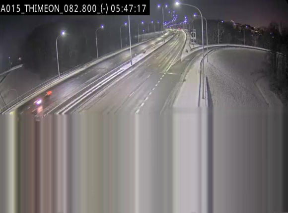 Caméra trafic Belgique - Thiméon - E42, jonction avec A54 (E420) direction La Louvière/Charleroi - BK 82.82