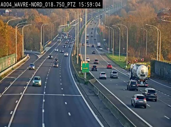 Webcam traffic E411(A4) - BK 18.7 - Bierges (Wavre Nord)