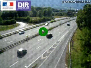 Caméra routière à hauteur de la sortie 15 Chambéry-centre au PK 4,103 en direction d'Albertville