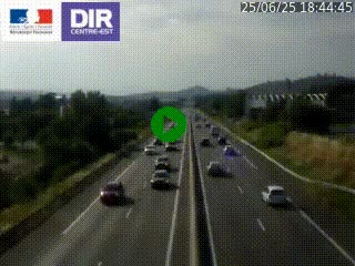 Caméra autoroute à Saint-Etienne (Les Littes) à hauteur du Ikea Saint-Etienne sur l'A72 en direction de Roanne
