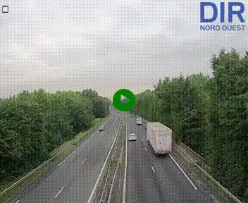 Webcam sur le périphérique de Caen (N814) à l'est de la ville, à Mondeville hauteur de la sortie 2, Presqu'île-Rives de l'Orne, au bout de l'autoroute A13